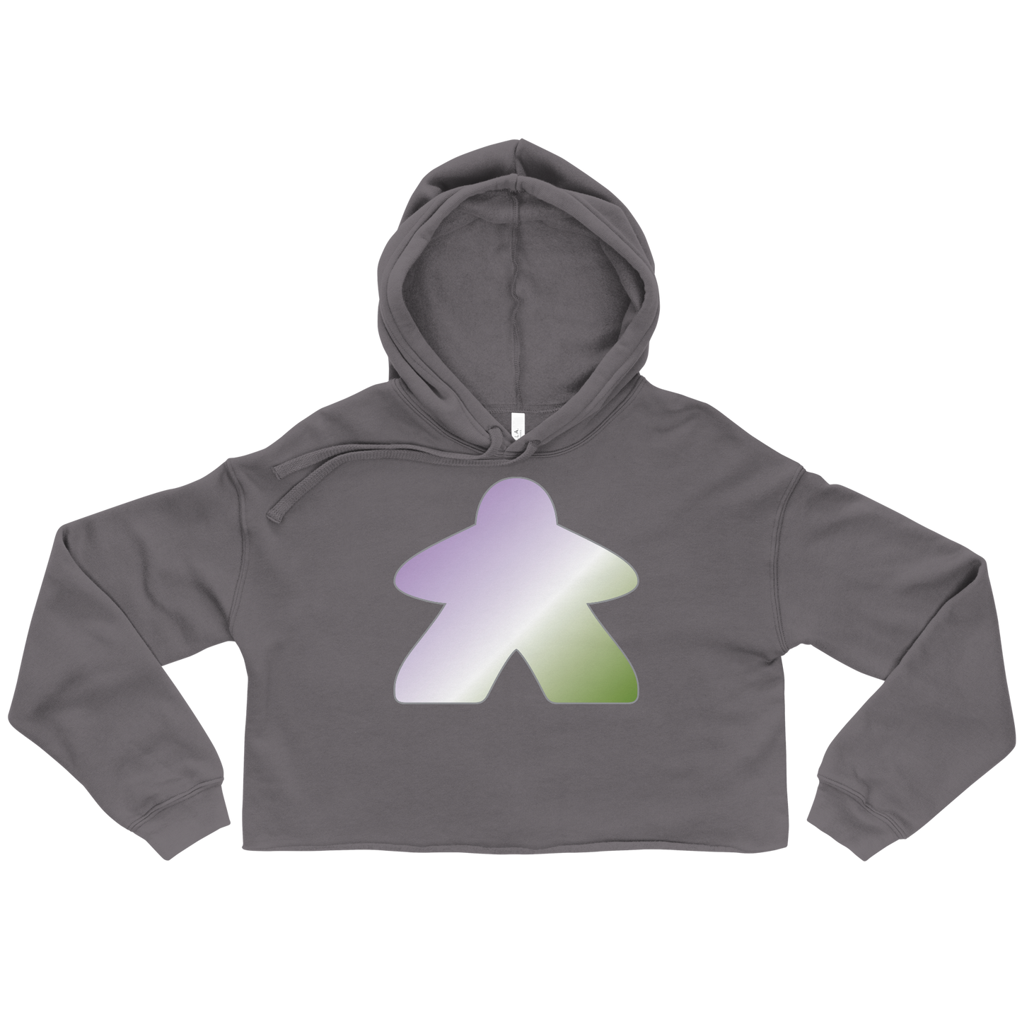 Queerple - Genderqueer Pride Crop Hoodie