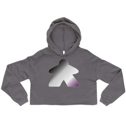 Queerple - Asexual/Demisexual Pride Crop Hoodie