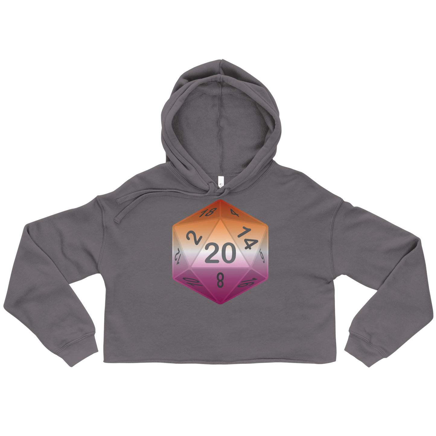 Pride Dice - Lesbian Crop Hoodie