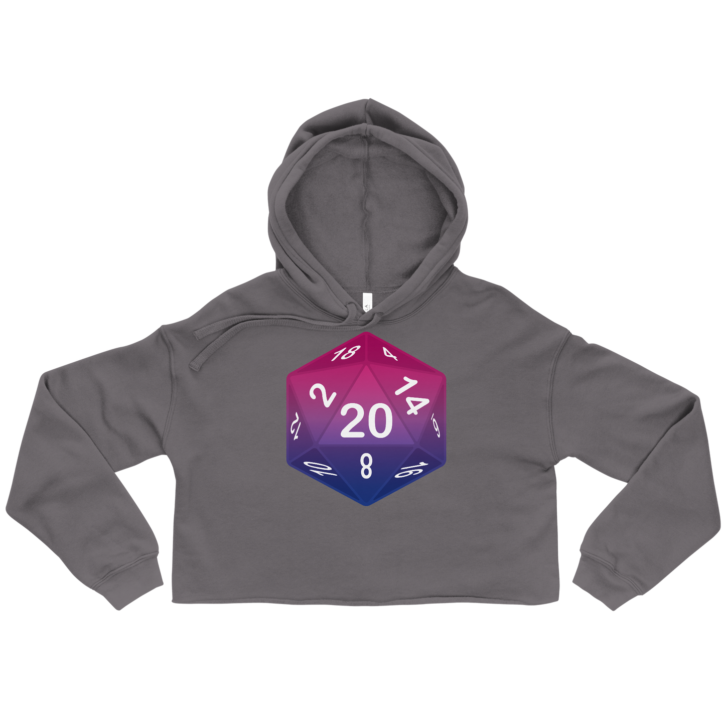 Pride Dice - Bisexual Crop Hoodie