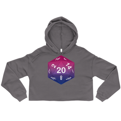 Pride Dice - Bisexual Crop Hoodie