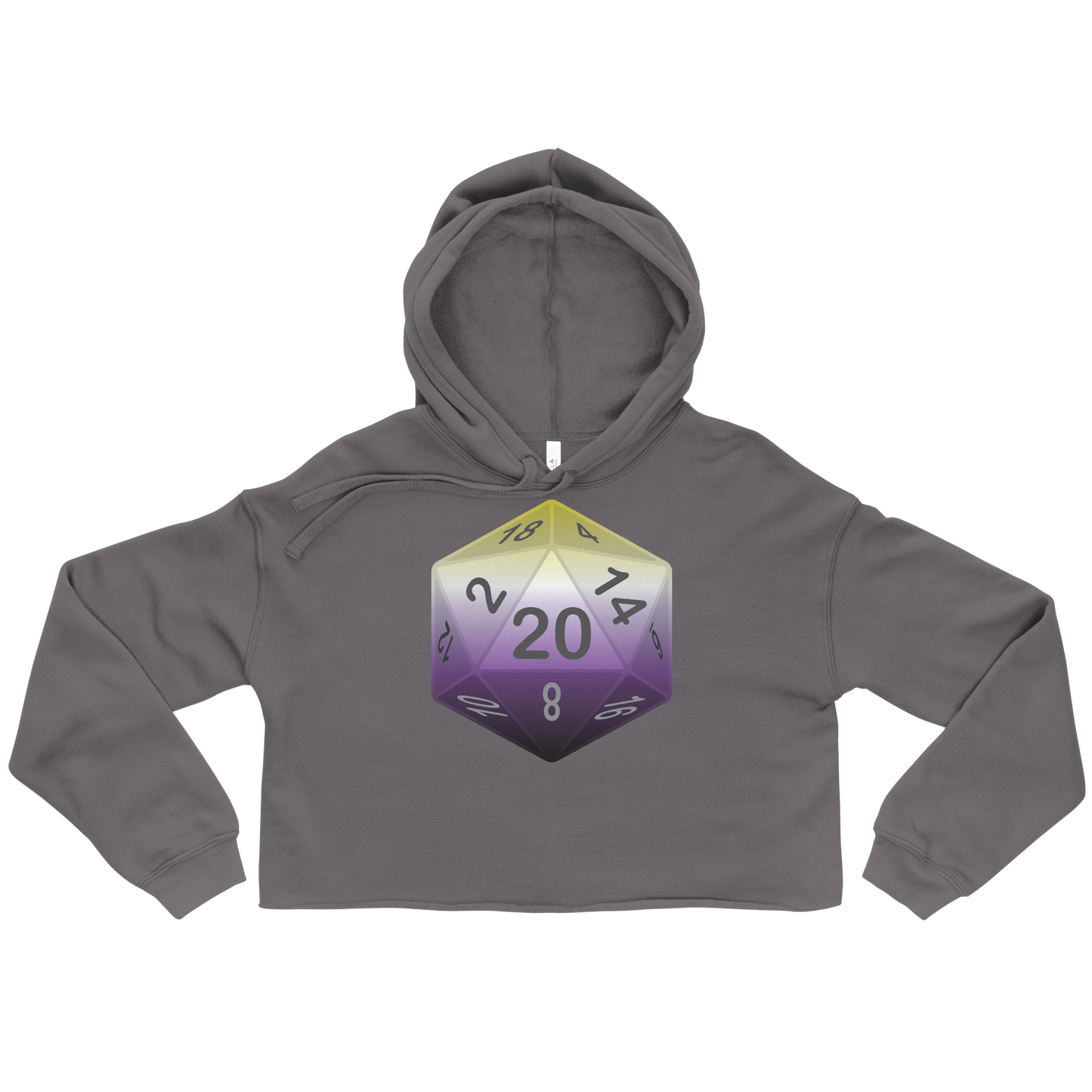 Pride Dice - Non-binary Crop Hoodie