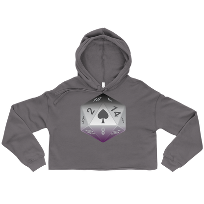 Pride Dice - Asexual Crop Hoodie