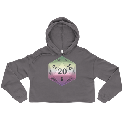 Pride Dice - Genderfae Crop Hoodie