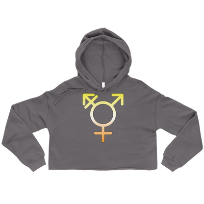 Transgender Symbol - Maverique Pride Crop Hoodie