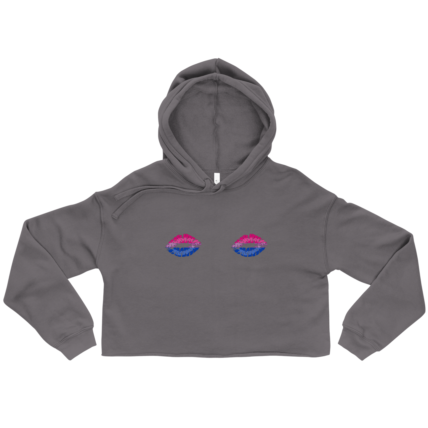 Bi Boob Kisses Crop Hoodie