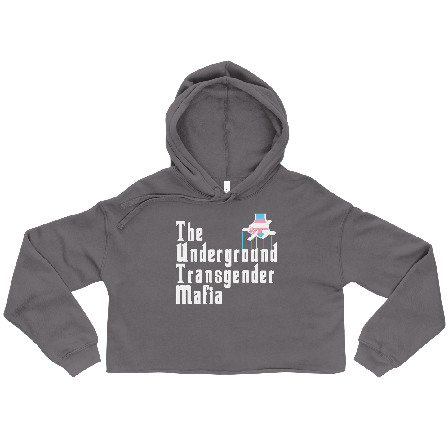 Underground Transgender Mafia Crop Hoodie