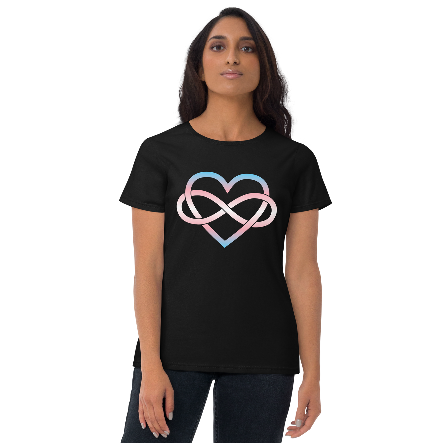 Polyamory Infinity Heart - Trans Women's short sleeve t-shirt