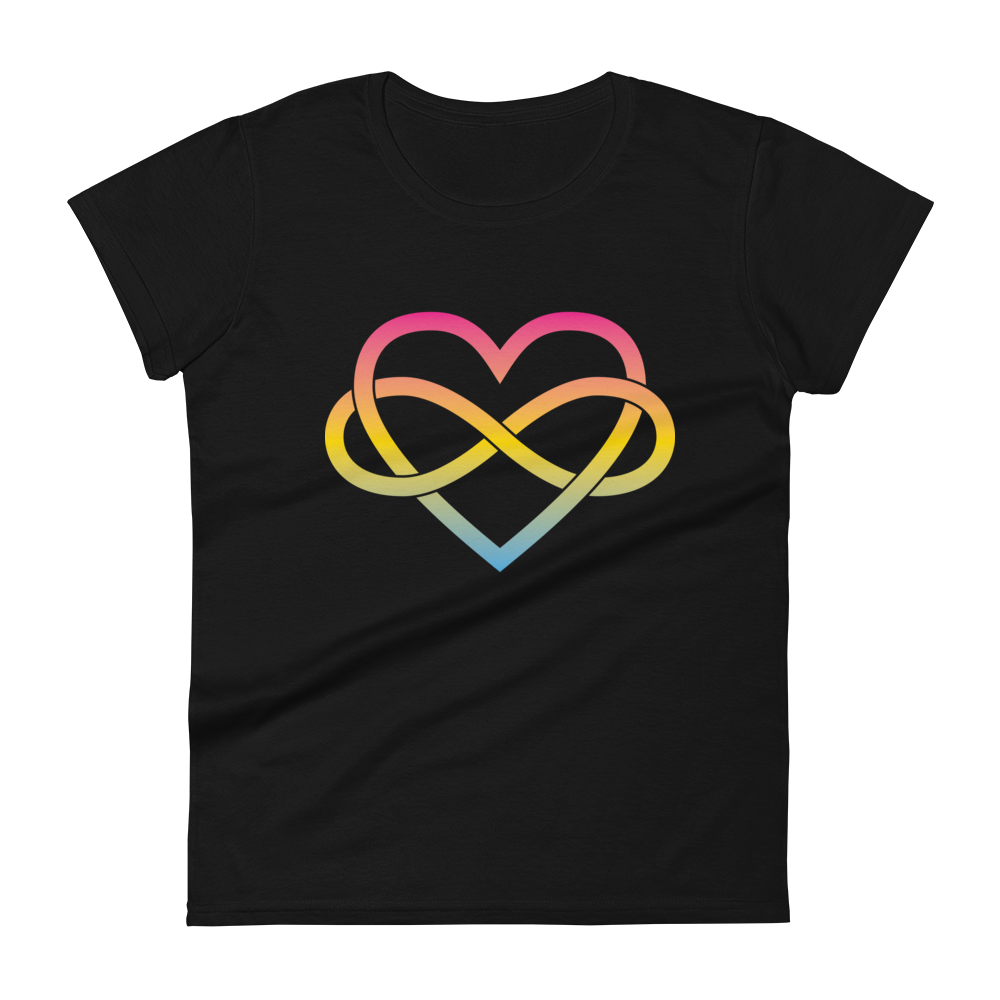 Polyamory Infinity Heart - Pansexual Women's short sleeve t-shirt