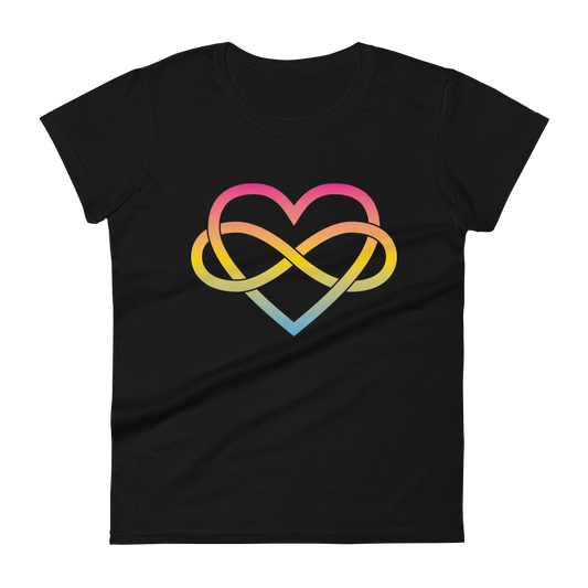 Polyamory Infinity Heart - Pansexual Women's short sleeve t-shirt