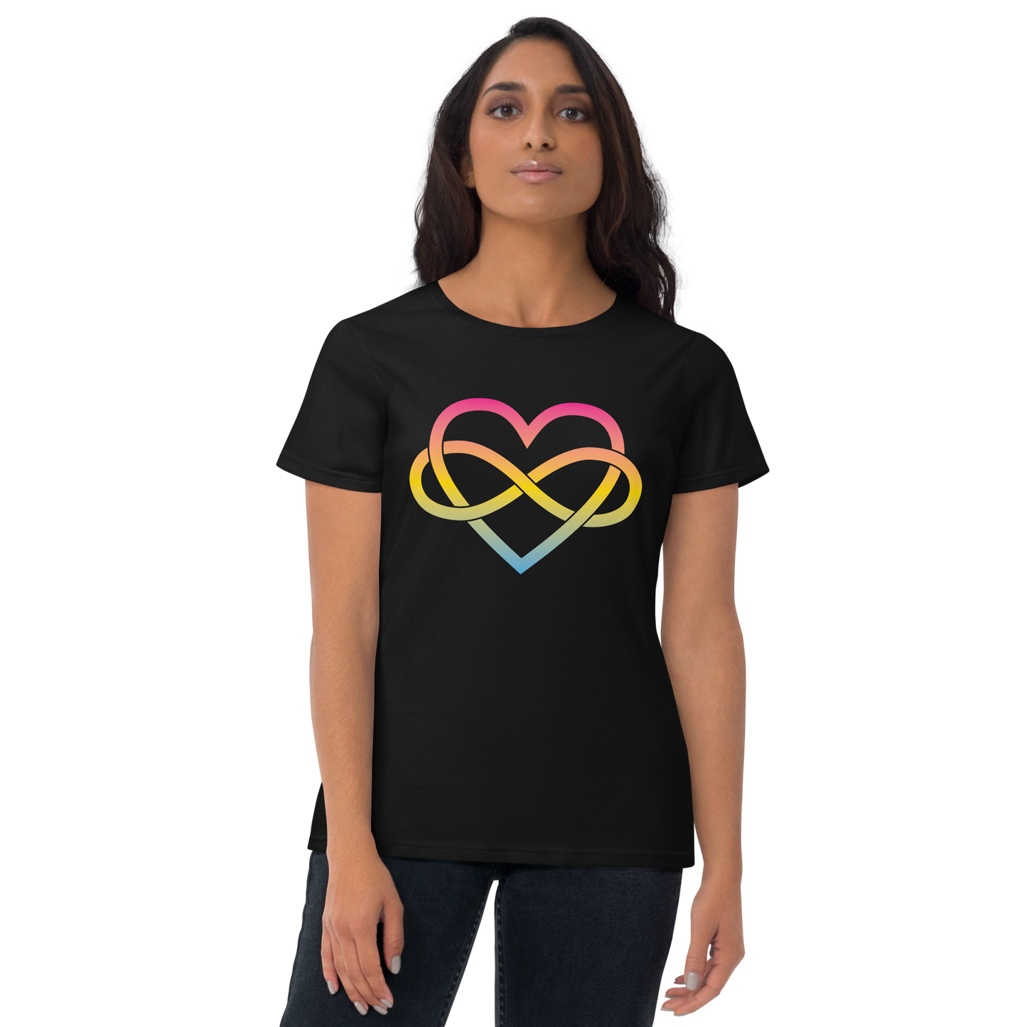 Polyamory Infinity Heart - Pansexual Women's short sleeve t-shirt