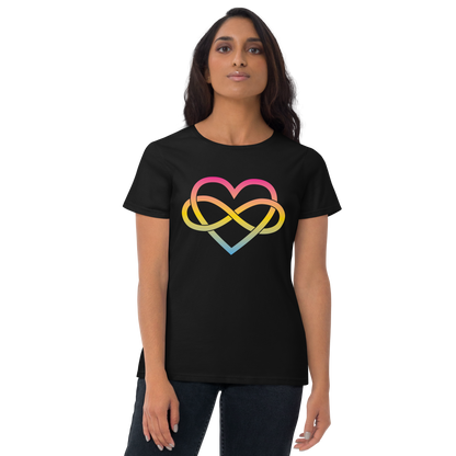 Polyamory Infinity Heart - Pansexual Women's short sleeve t-shirt