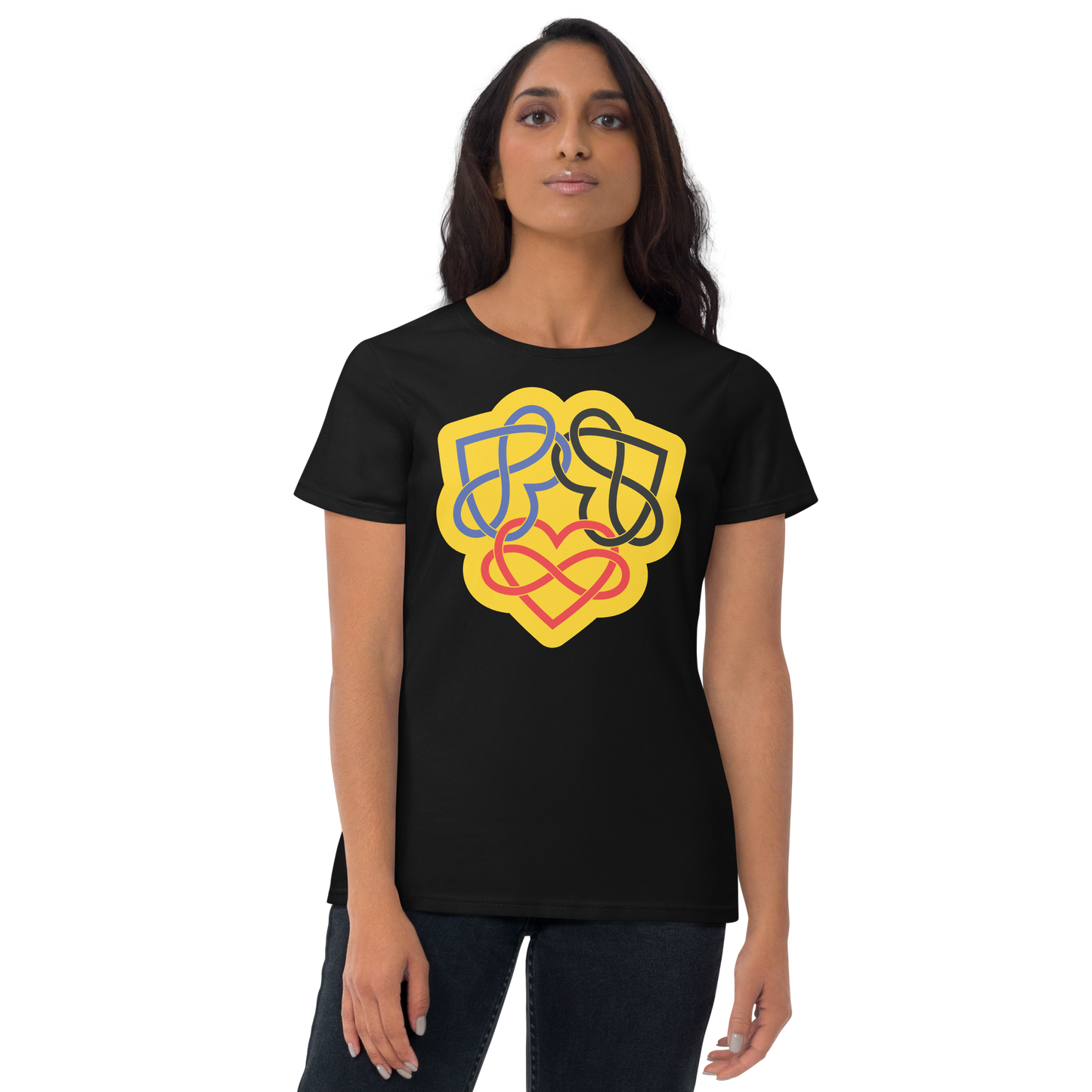 Poly Infinity Hearts Interlocked Women's short sleeve t-shirt