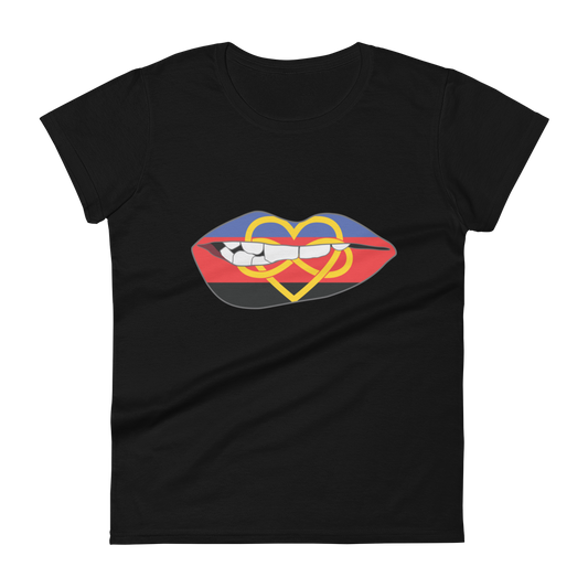 Biting Lips - Polyamory Flag Women's short sleeve t-shirt