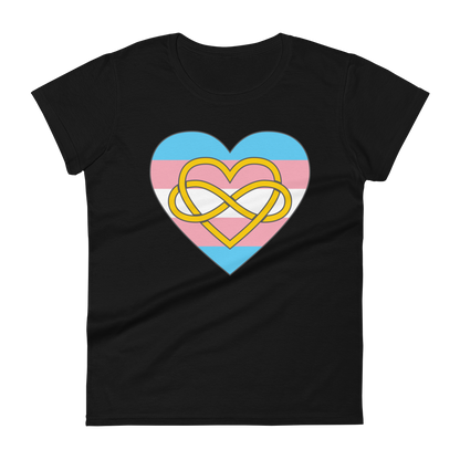 Polyamory Infinity Heart Trans Pride Women's short sleeve t-shirt