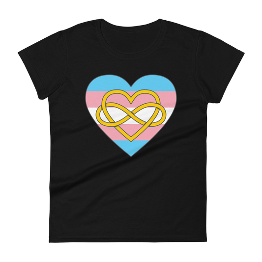 Polyamory Infinity Heart Trans Pride Women's short sleeve t-shirt