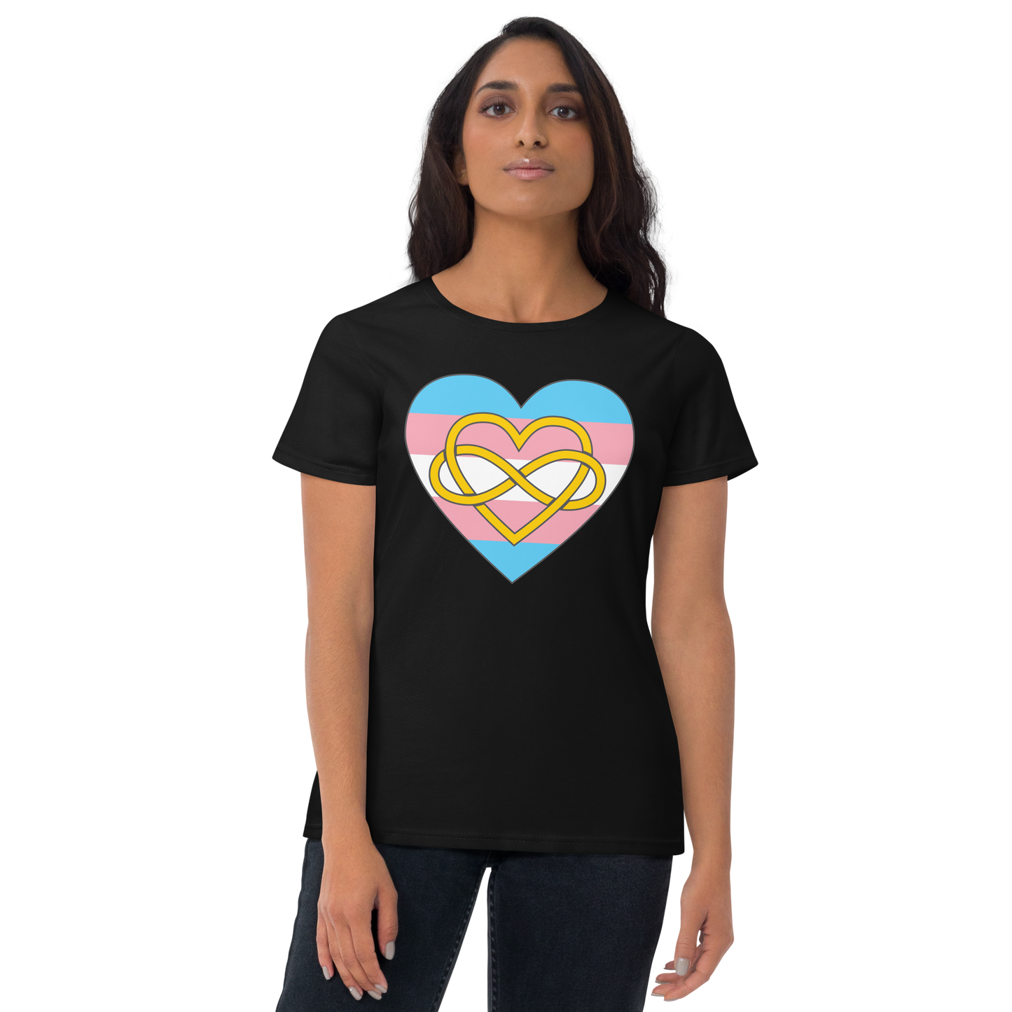 Polyamory Infinity Heart Trans Pride Women's short sleeve t-shirt