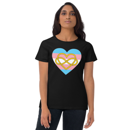 Polyamory Infinity Heart Trans Pride Women's short sleeve t-shirt