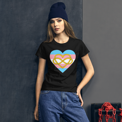 Polyamory Infinity Heart Trans Pride Women's short sleeve t-shirt