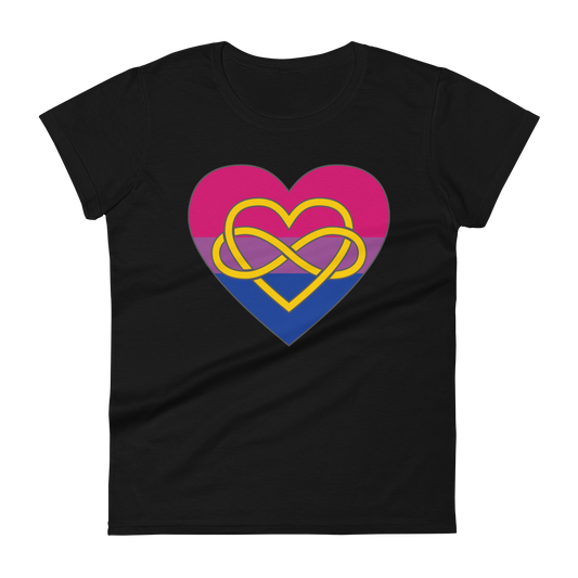 Polyamory Infinity Heart Bisexual Pride Women's short sleeve t-shirt