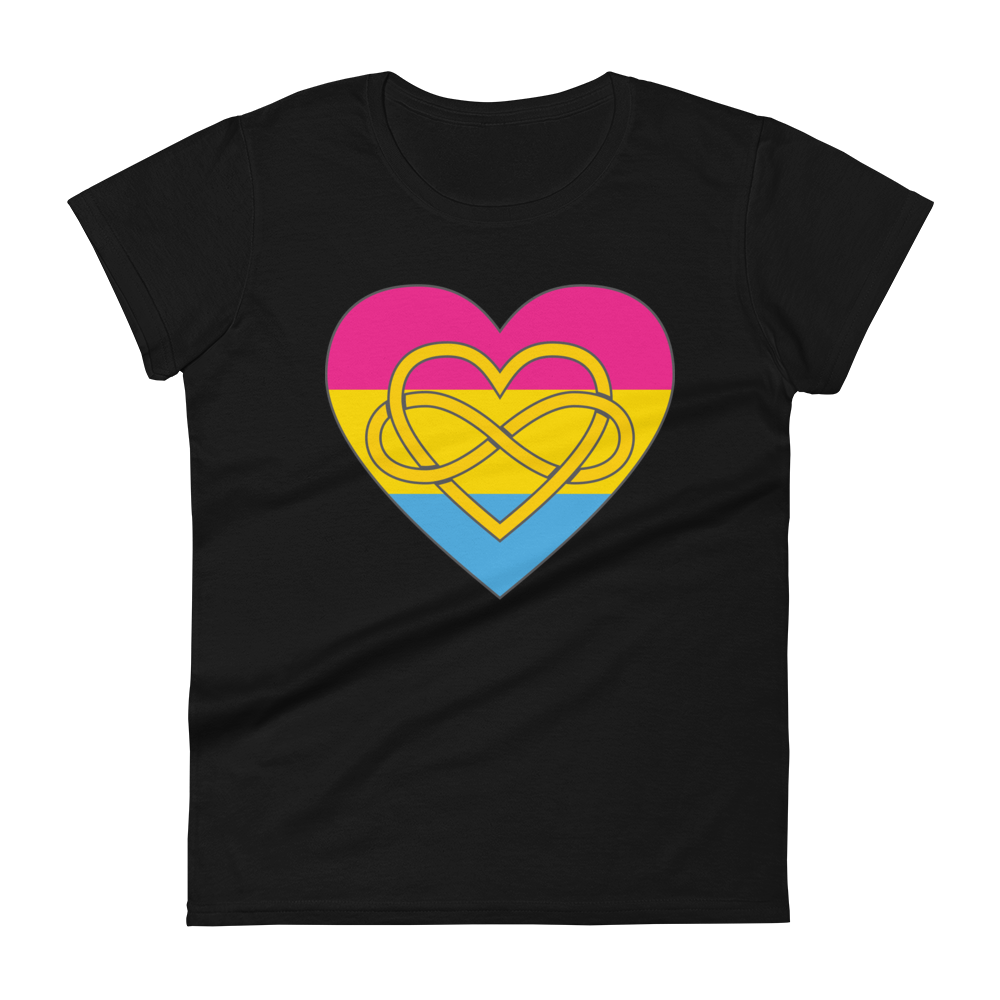 Polyamory Infinity Heart Pansexual Pride Women's short sleeve t-shirt