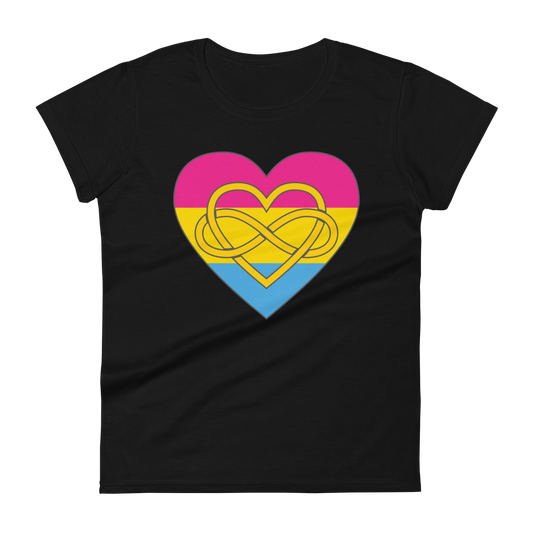 Polyamory Infinity Heart Pansexual Pride Women's short sleeve t-shirt