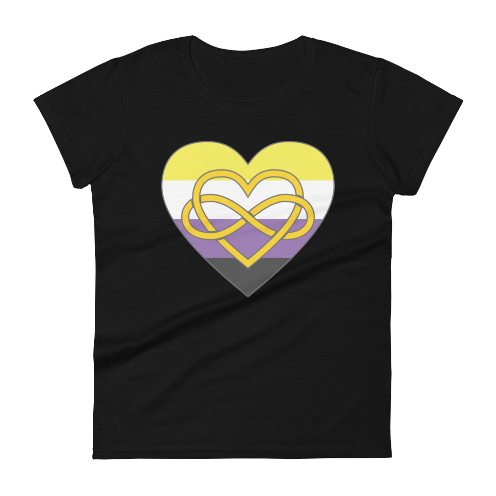 Polyamory Infinity Heart Non-binary Pride Women's short sleeve t-shirt