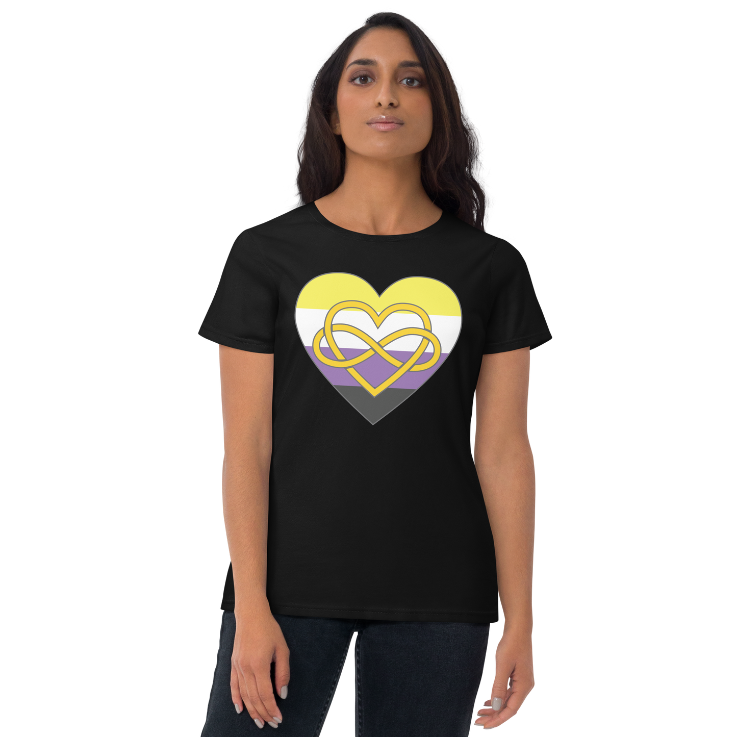 Polyamory Infinity Heart Non-binary Pride Women's short sleeve t-shirt