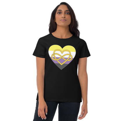 Polyamory Infinity Heart Non-binary Pride Women's short sleeve t-shirt