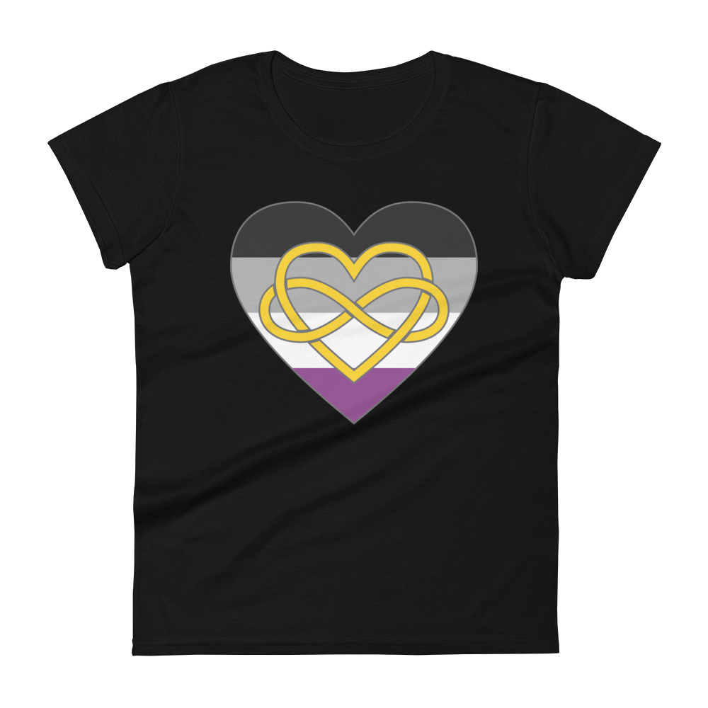 Polyamory Infinity Heart Asexual Pride Women's short sleeve t-shirt