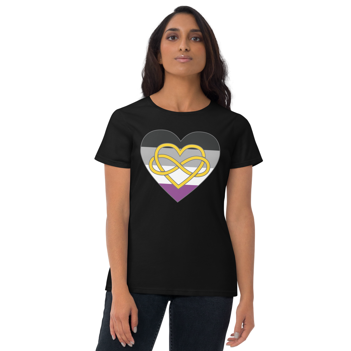 Polyamory Infinity Heart Asexual Pride Women's short sleeve t-shirt