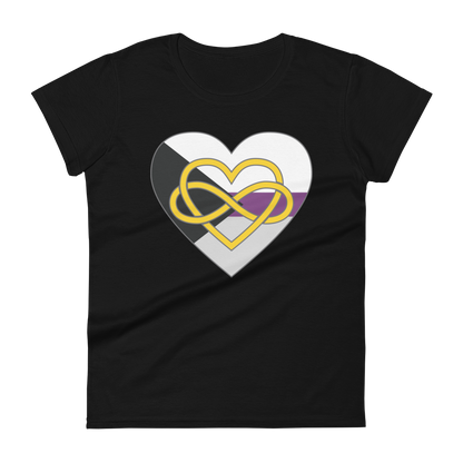 Polyamory Infinity Heart Demisexual Pride Women's short sleeve t-shirt