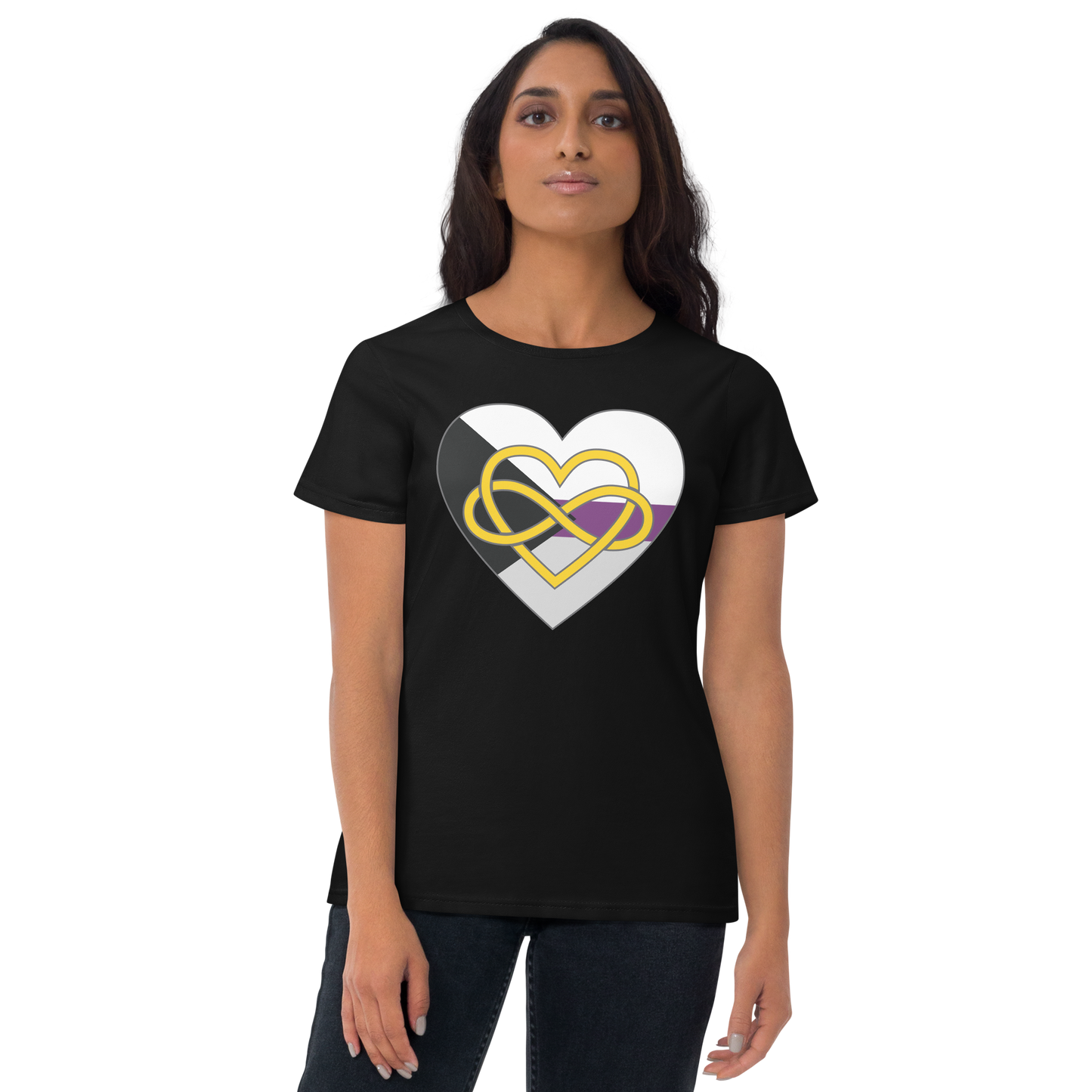 Polyamory Infinity Heart Demisexual Pride Women's short sleeve t-shirt