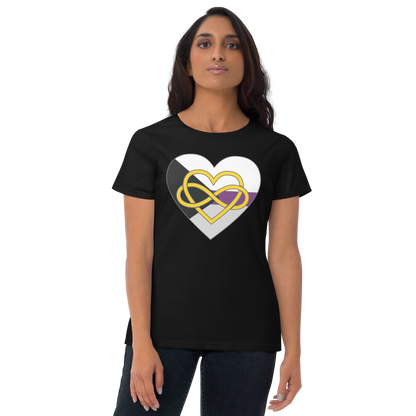 Polyamory Infinity Heart Demisexual Pride Women's short sleeve t-shirt