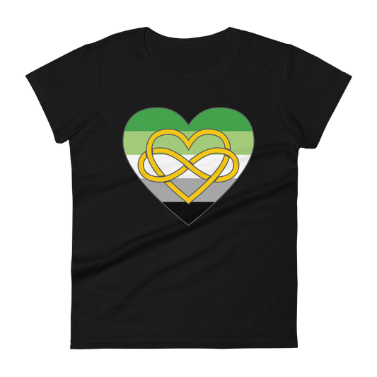 Polyamory Infinity Heart Aromantic Pride Women's short sleeve t-shirt