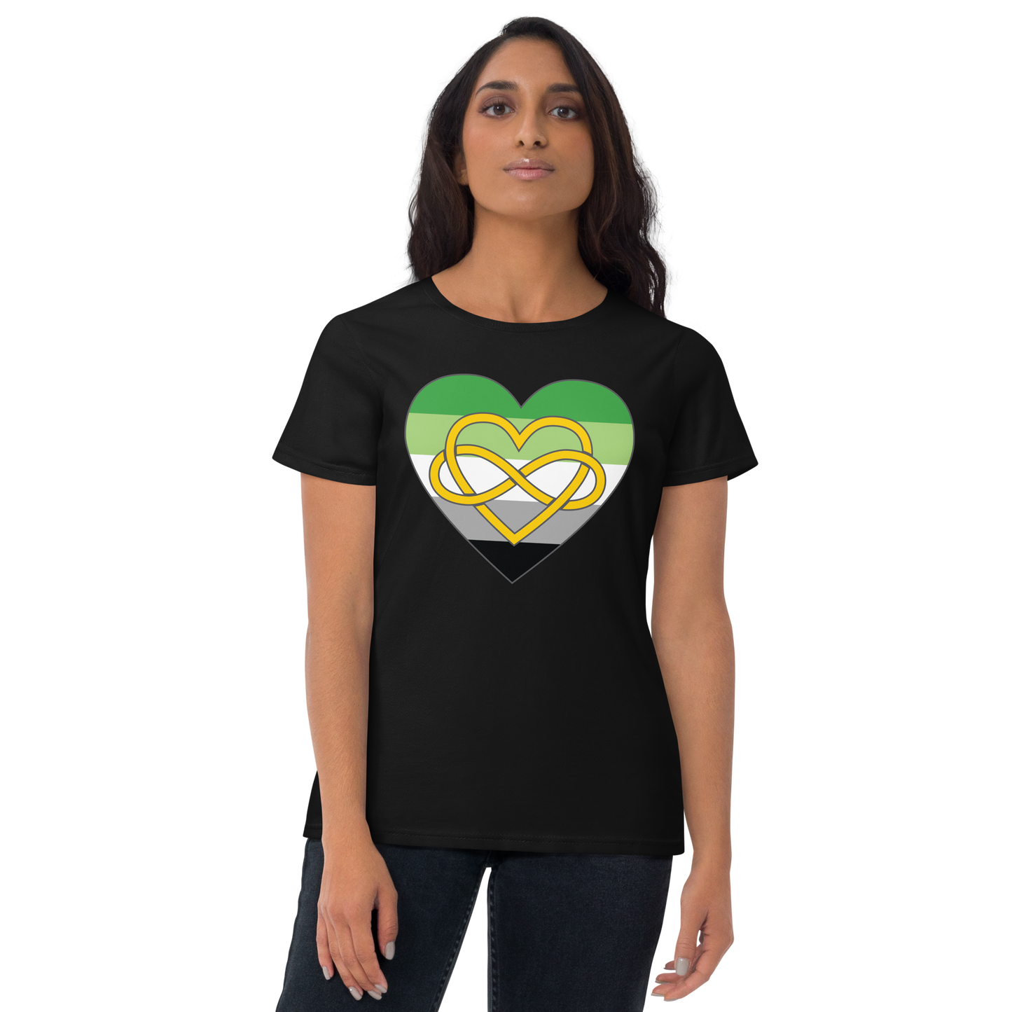 Polyamory Infinity Heart Aromantic Pride Women's short sleeve t-shirt