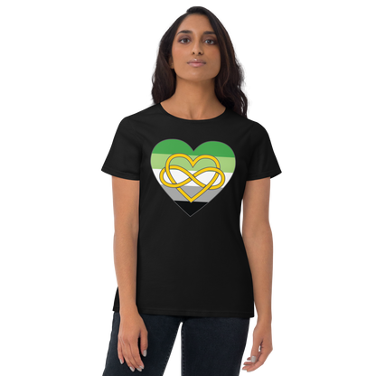 Polyamory Infinity Heart Aromantic Pride Women's short sleeve t-shirt