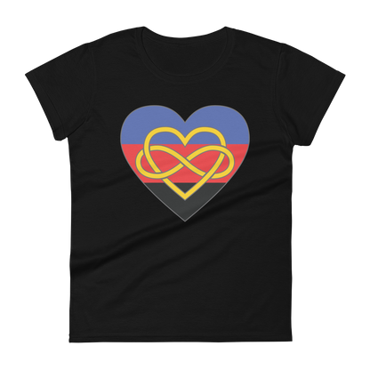 Polyamory Infinity Heart Pride Women's short sleeve t-shirt