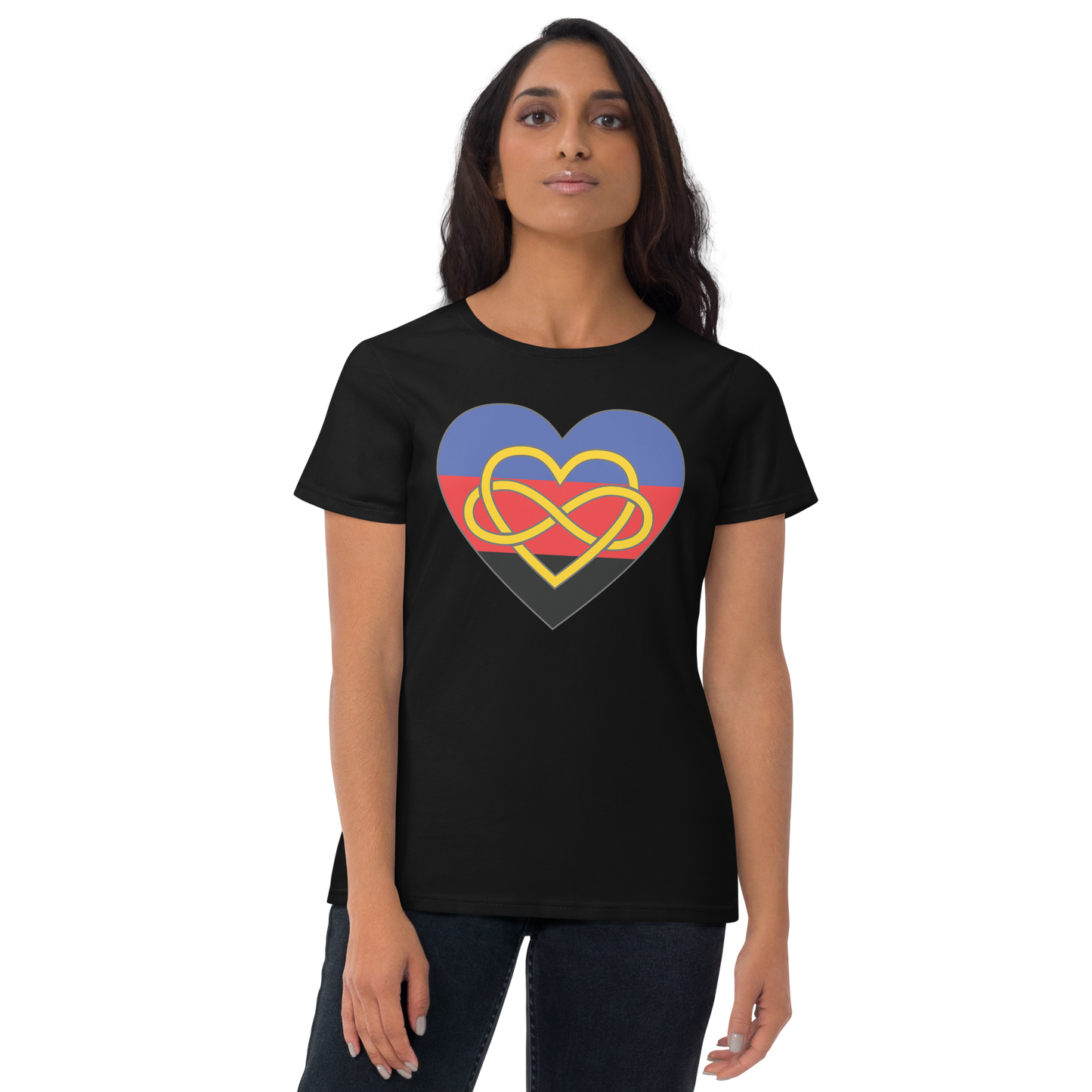 Polyamory Infinity Heart Pride Women's short sleeve t-shirt