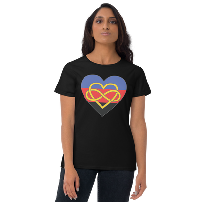 Polyamory Infinity Heart Pride Women's short sleeve t-shirt