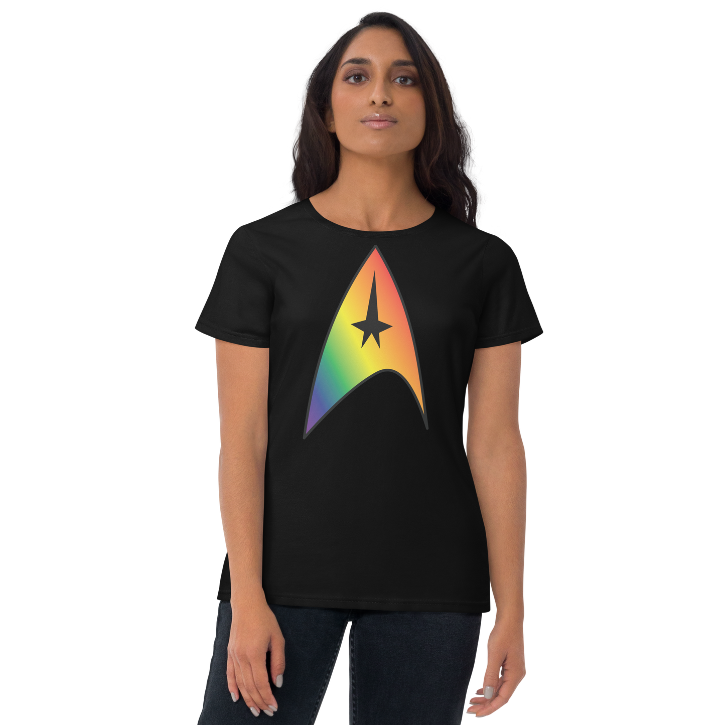 Starfleet Insignia - Rainbow Pride Women's short sleeve t-shirt