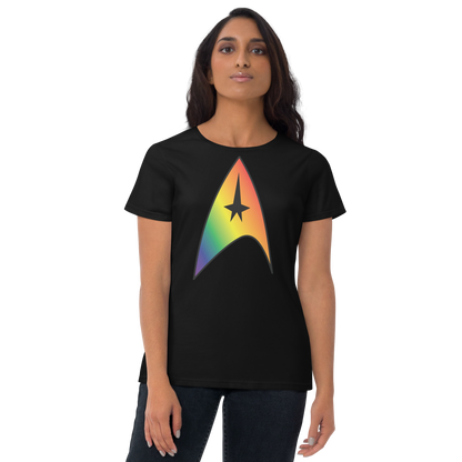 Starfleet Insignia - Rainbow Pride Women's short sleeve t-shirt