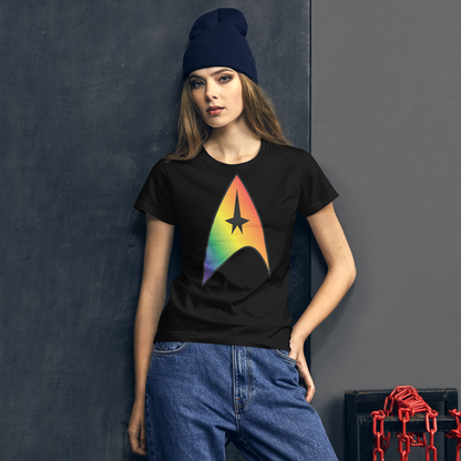 Starfleet Insignia - Rainbow Pride Women's short sleeve t-shirt