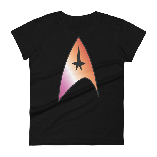 Starfleet Insignia - Lesbian Pride Women's short sleeve t-shirt