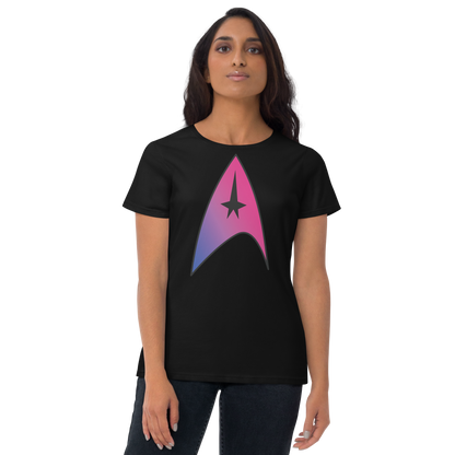 Starfleet Insignia - Bisexual Pride Women's short sleeve t-shirt