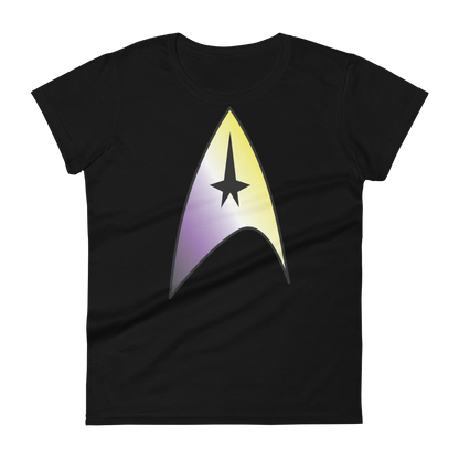 Starfleet Insignia - Non-binary Pride Women's short sleeve t-shirt