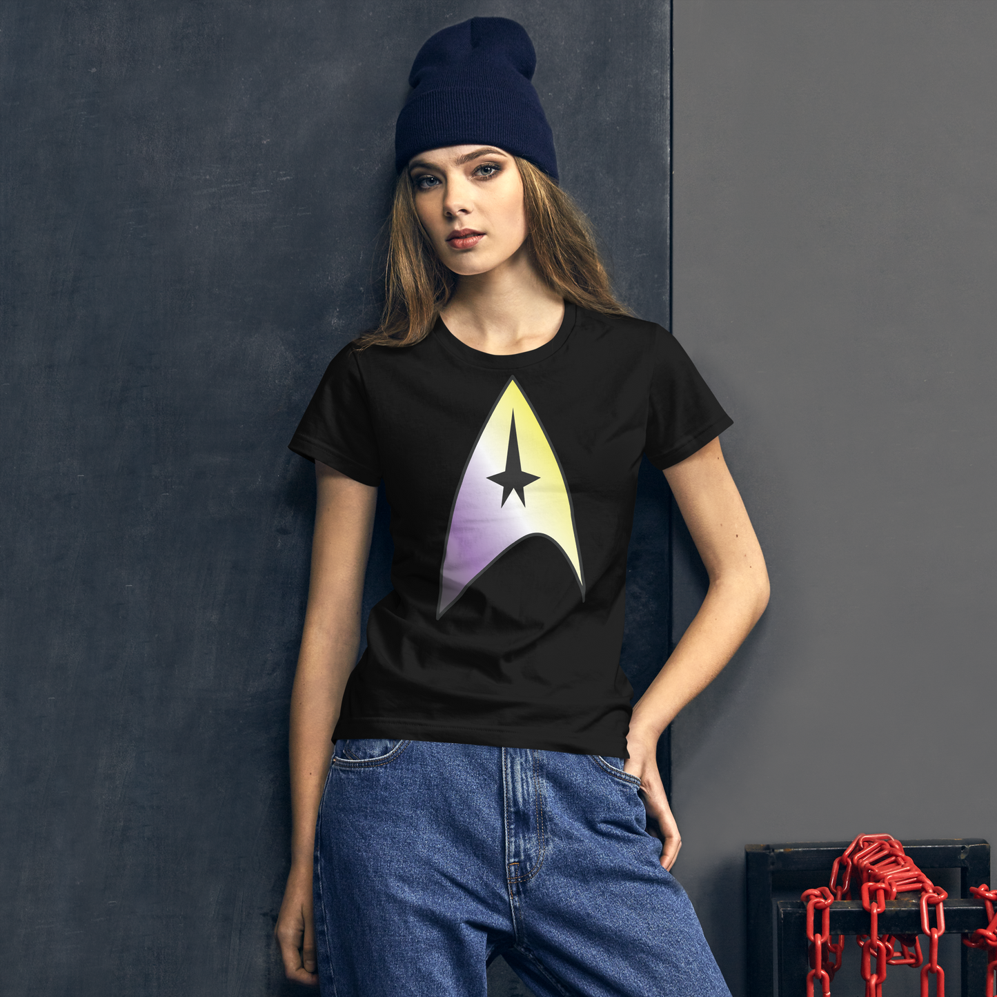 Starfleet Insignia - Non-binary Pride Women's short sleeve t-shirt