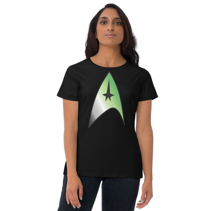 Starfleet Insignia - Aromantic Pride Women's short sleeve t-shirt