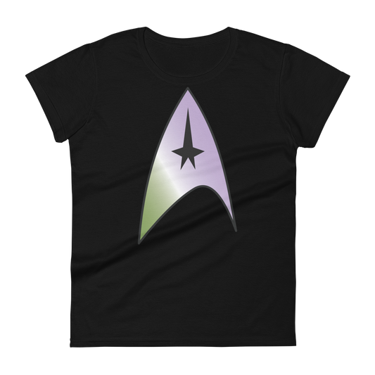 Starfleet Insignia - Genderqueer Pride Women's short sleeve t-shirt