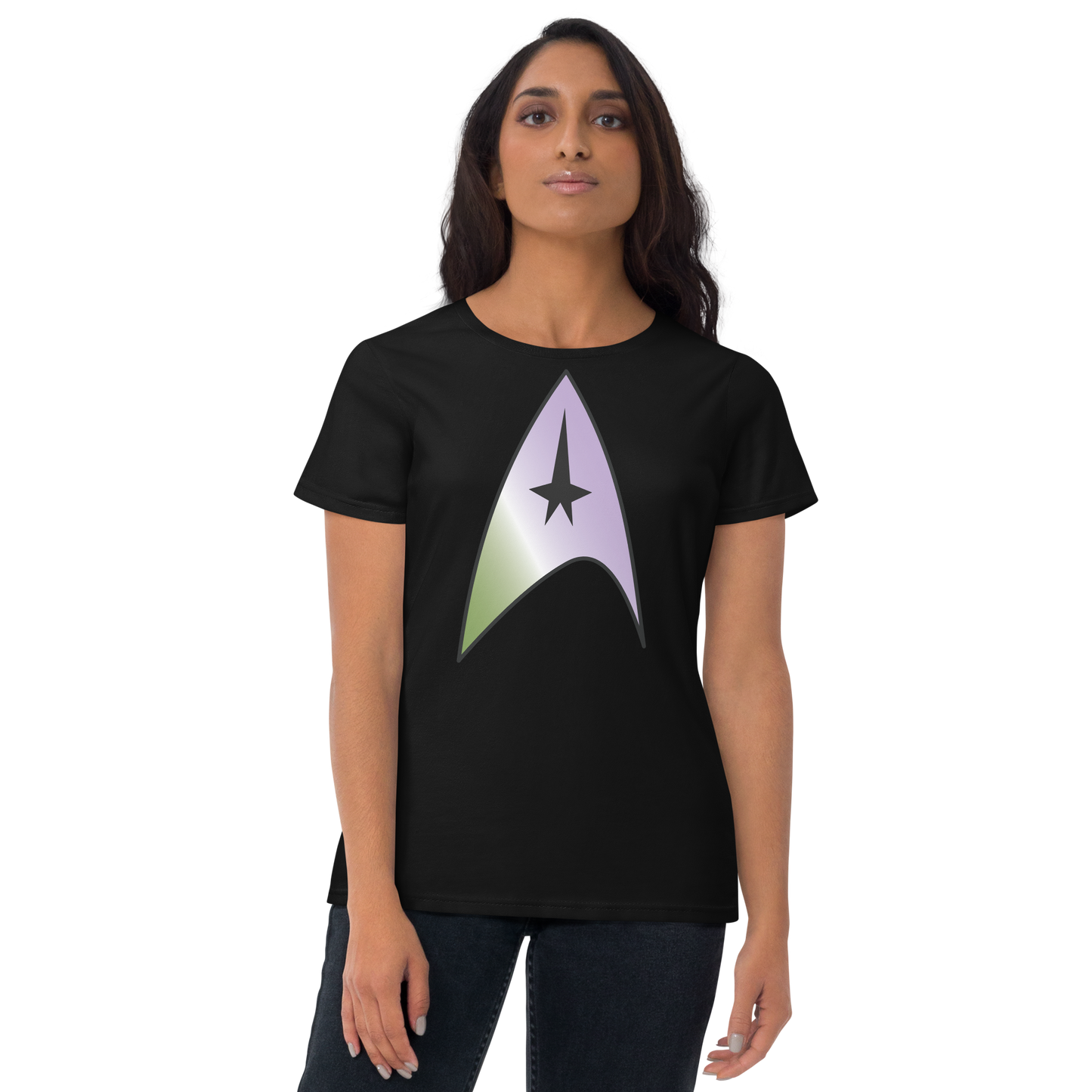 Starfleet Insignia - Genderqueer Pride Women's short sleeve t-shirt